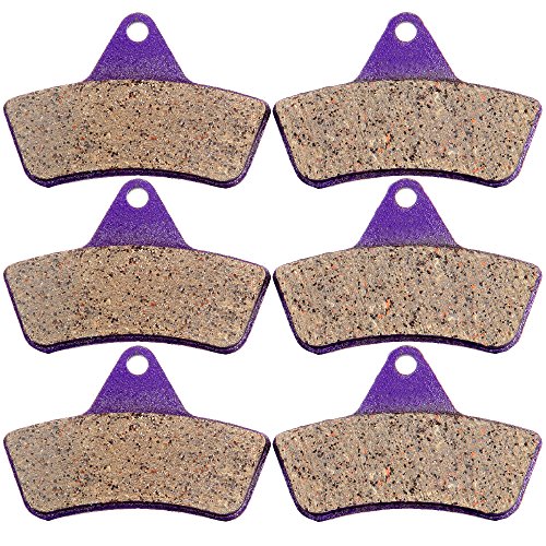 ECCPP Brake Pads Fits for Arctic Cat 250 300 400 500 650 Bearcat 454, FA271 Front+Rear Carbon Fiber Brake Pads