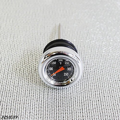 MIDUSA 88019 Oil Tank Filler Plug With Temperature Gauge for Big Twin and SportsterSportster