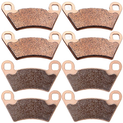 ECCPP Brake Pads Fits for 2004-2014 for Polaris Ranger, FA354 Front and Rear Brake Pads